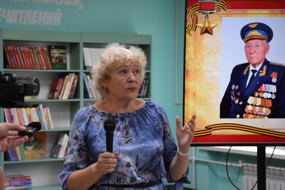 Дочь ветерана Валентина Кадымова.