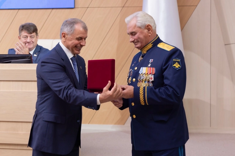 Награждение Василия Циблиева.