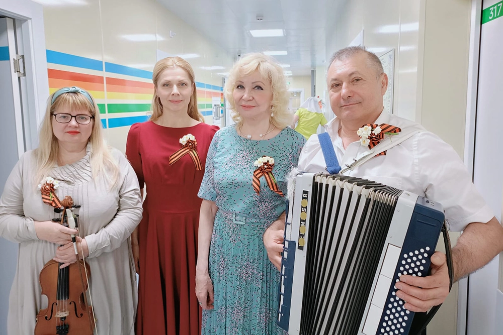 Московский драматический театр «Сфера». Выступления артистов в Госпитале Бурденко.