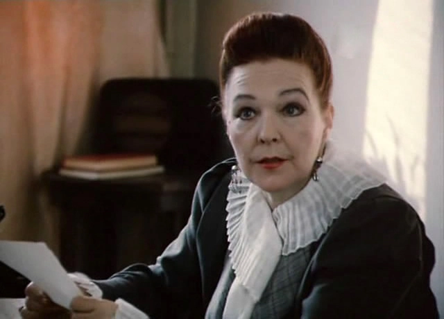 Александра Завьялова в фильме «Белые одежды», 1992 г.