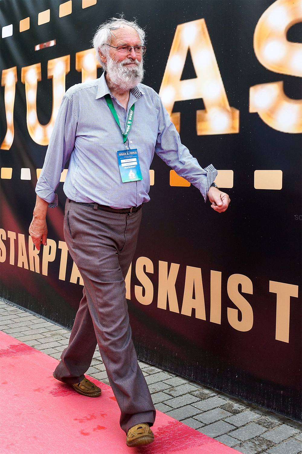 Литовский актер театра и кино Регимантас Адомайтис на втором Международном фестивале музыки, театра и кино «Юрас Перле» в Юрмале.2018 г.