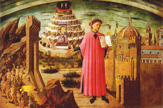 Данте, фреска Доменико ди Микелино, 1465 г.
