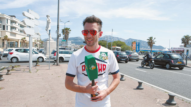 Специальный корреспондент футбольной лотереи «6 из 36» на Евро-2016 Илья Минин.