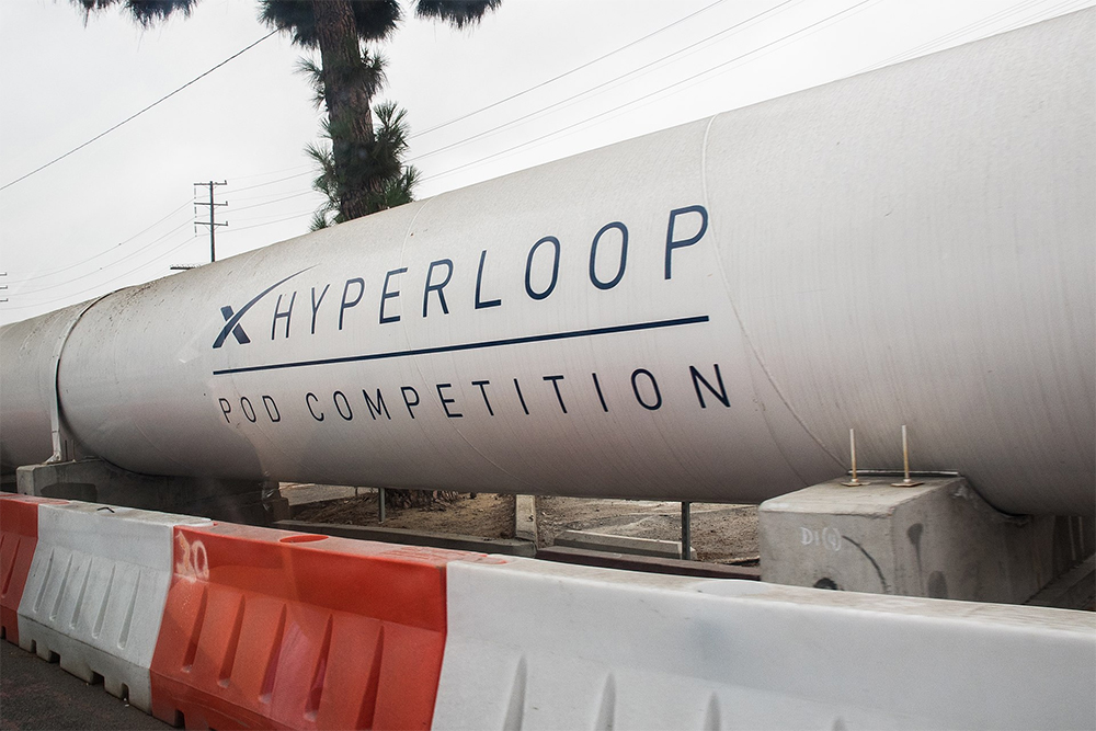 Труба для Hyperloop pod competition снаружи.