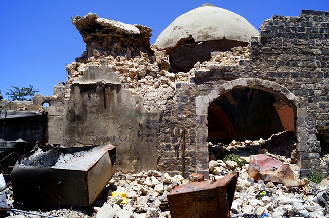 Сирия. Хомс. Древний средневековый хаммам, пострадавший в результате боевых действий