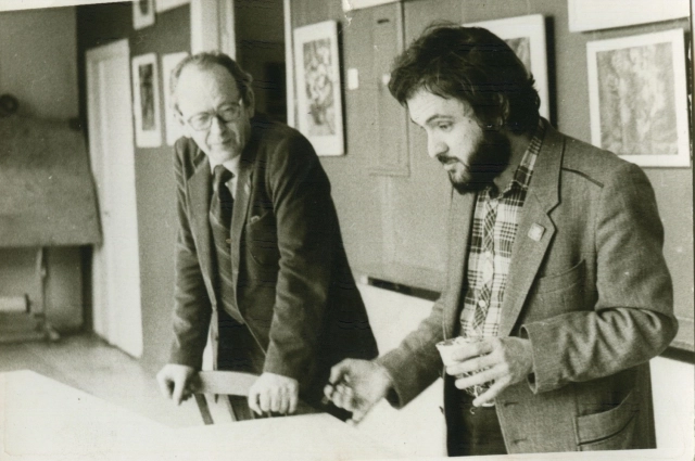 Сергей Удалов со своим наставником Иваном Архипцевым.