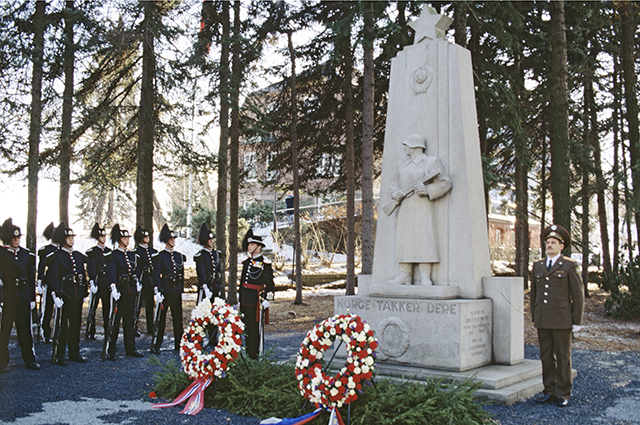 Памятник советским воинам, погибшим на территории Норвегии во время Второй мировой войны.