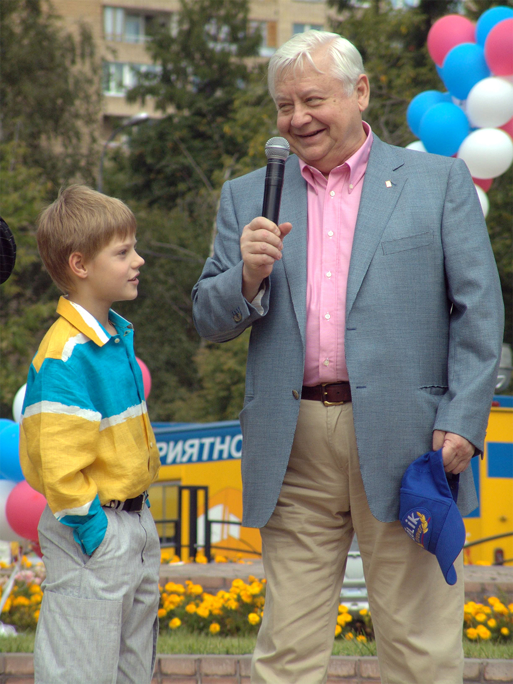 Народный артист СССР Олег Табаков с сыном Павлом. 2005 г.