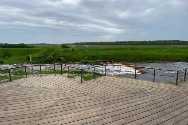 Локация рядом с Тосненским водопадом.