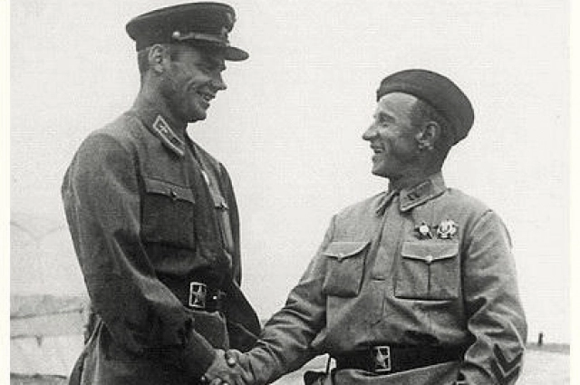 Майоры Грицевец и Забалуев.