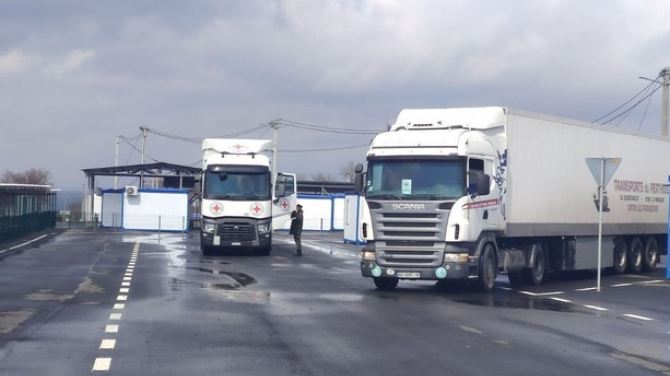 КПВВ Счастье, гумконвой,