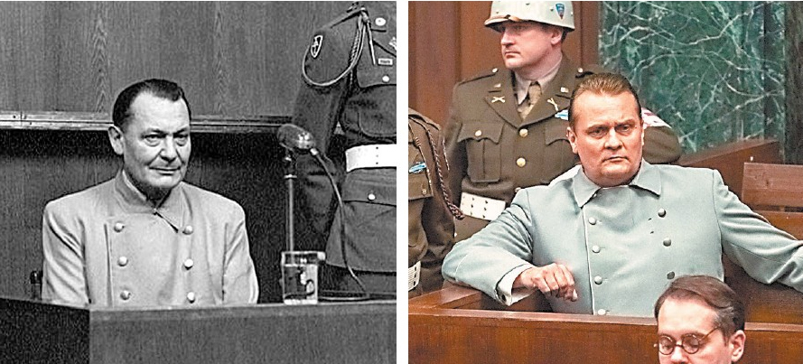 Рейхсмаршал Герман Геринг на Нюрнбергском процессе: в жизни и в кино.