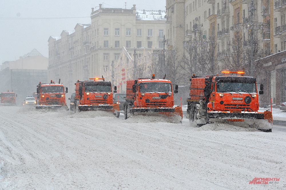 Снегопад в Москве
