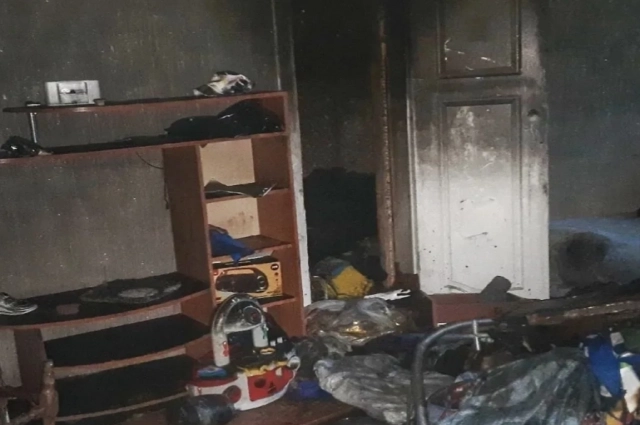 На фото, судя по всему — выгоревшая детская.